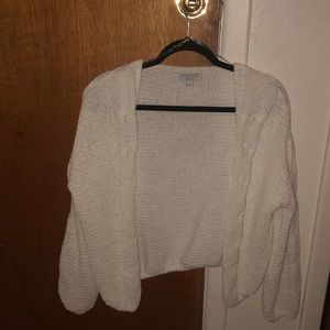 white sweater